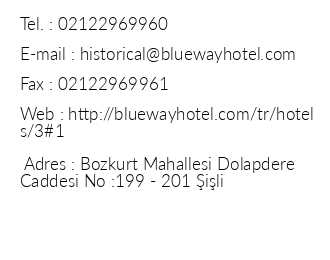 Blueway Historical Hotel iletiim bilgileri